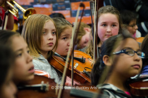 Members of Mariachi Las Aguilitas de Davis Elementary School rehearse.