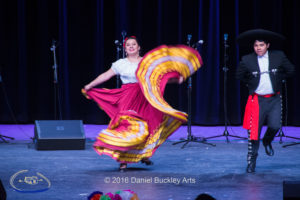 Members of Pueblo High School's Ballet Folklorico Los Guerreros perform