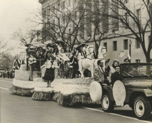 Los Changuitos Feos plays at the Nixon inaugural parade in 1969.
