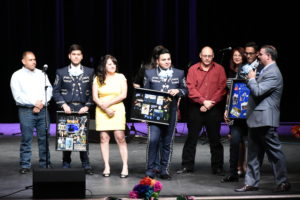 Mariachi Aztlan de Pueblo High School classs of 2016 with parents