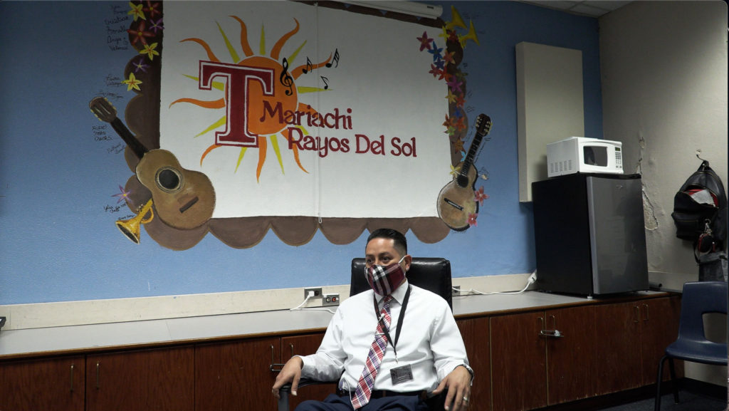 Mariachi Rayos del Sol director Justin Enriquez.