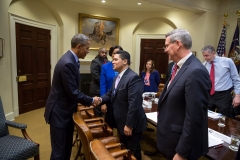San Francisco Superintendent of Schools Richard Carramza meets with Preisdent Obama to discuss education policy for English learners.