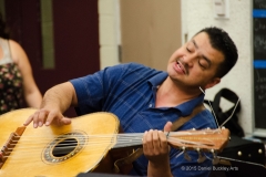 Instructor San Gallegos leads the Cholla High School mariachi.