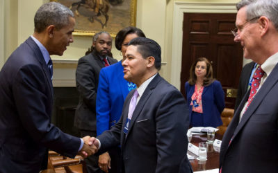 Richard Carranza meets President Obama